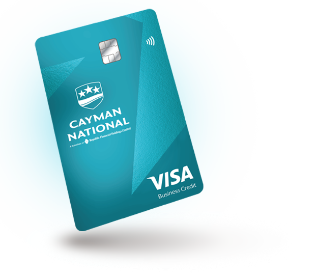 Cayman National Bank business credit card render
