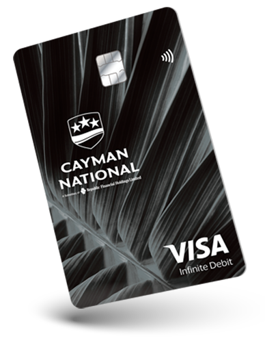 Cayman National Bank business debit card render
